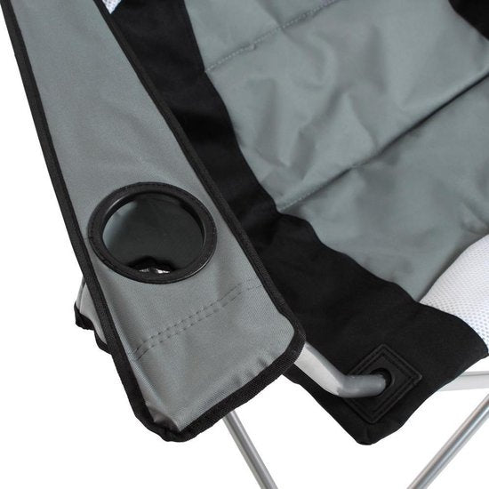 Tectake Chair Basic Camping Chair - Pliable - Gris/Noir