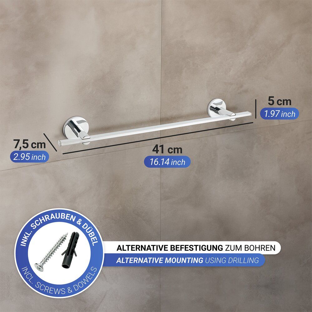 Porte-serviettes de bain UV-Loc® Uno Isera 40 cm