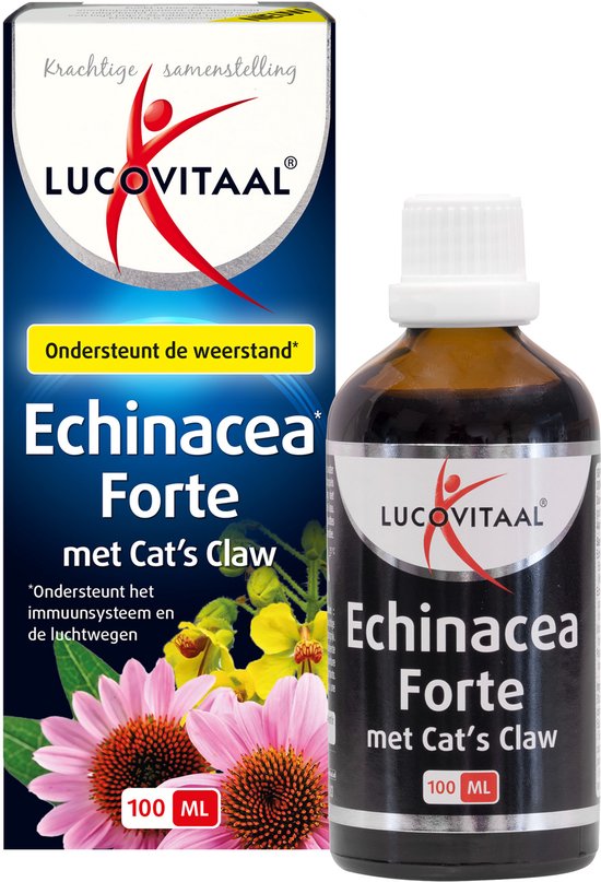 Lucovitaal - Gouttes Echinacea Cat's Claw pour renforcer les défenses immunitaires - 100 ml - Complément alimentaire