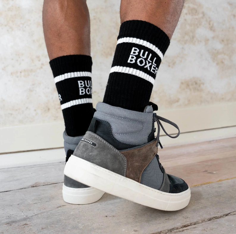 Chaussettes Bullboxer Hommes Noires - Lot de 2 (Taille 35-38)