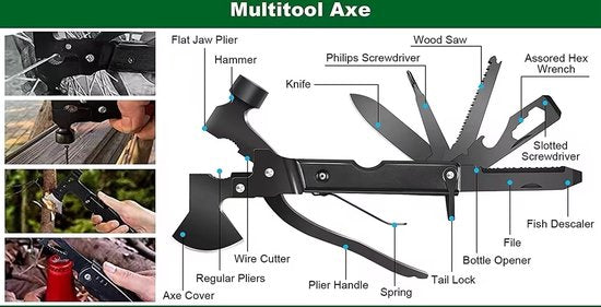Kit d'urgence Garpex® - Kit de survie - Kit de survie complet - Kit de camping - Kit de plein air - Trousse de premiers secours