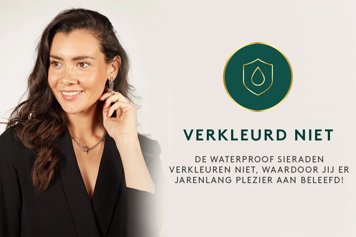 Laura Ferini Ladies Necklace Catena Silver - Silver Link Chain - 18K White Gold Plated - Necklace - Necklace - Jewellery - Accessories - Ladies Necklace