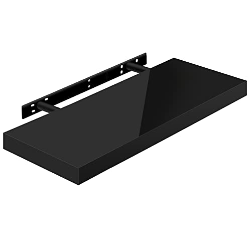 Etagère murale Woltu Noir brillant 30 x 22,9 x 3,8 cm