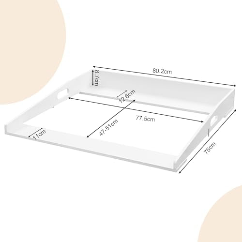 Drap à langer Woltu pour commode - Blanc - 80 x 75 x 10 cm