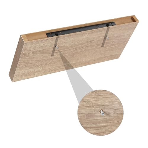 Étagère murale Eugad - Étagère suspendue robuste - Chêne - 50 cm