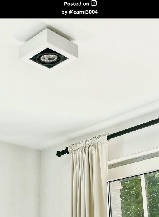 Lucide XIRAX - Spot de plafond (lampe de plafond) - LED « Dim to warm » - GU10 - 1x5 W 2200 K/3000 K - Blanc