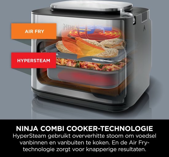 Multicuiseur, four et friteuse à air chaud Ninja Combi 12-en-1 - 12,5 litres - Repas complets en 15 minutes - SFP700EU