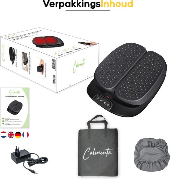 CALMENTA® - Massage des pieds Appareil de circulation sanguine - Plaque vibrante - Sac de rangement - Appareil de massage - Circulation sanguine Jambes - Fitness