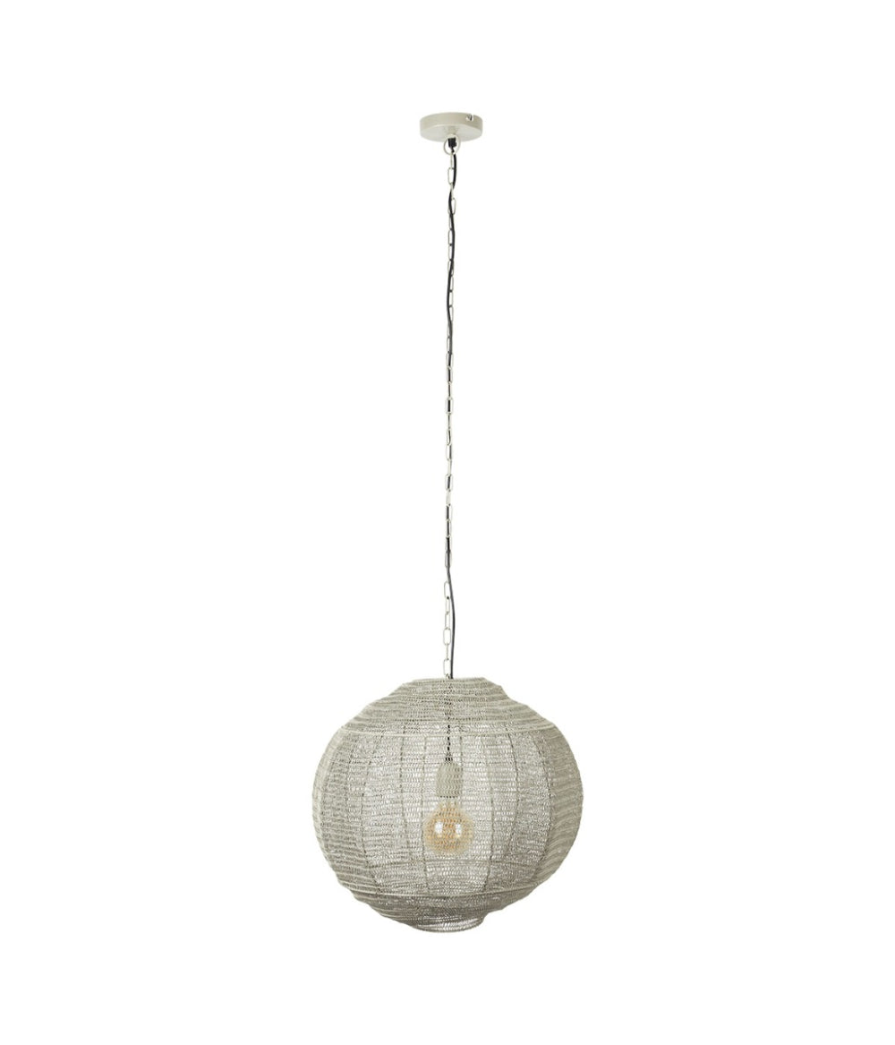 Dutchbone Meezan Lampe pendante M - Ø 30 cm - Style vintage - Gris