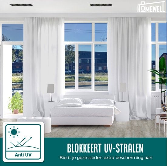 Homewell Film solaire pour fenêtre HR 60x200cm - Protection UV - Isolant et autocollant - Teinte noire 39%.