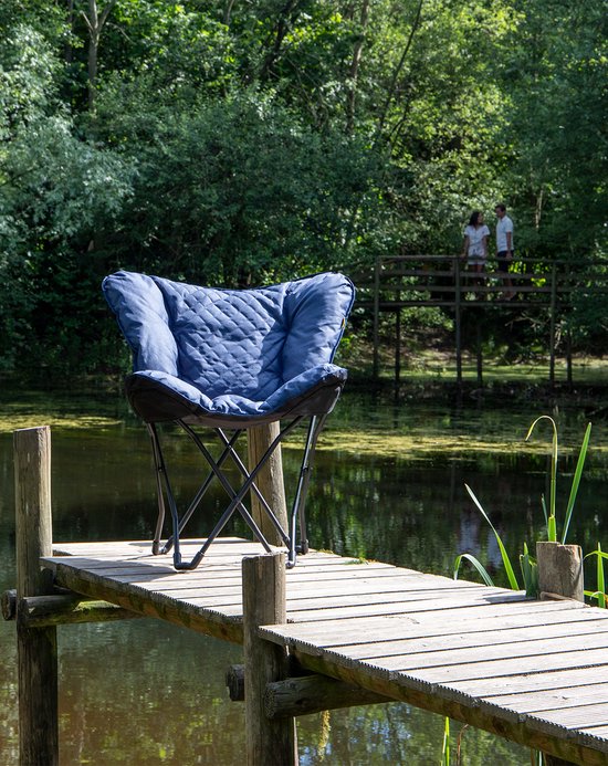 Bo-Camp - Industriel - Chaise papillon - Himrod - Cationic - Bleu