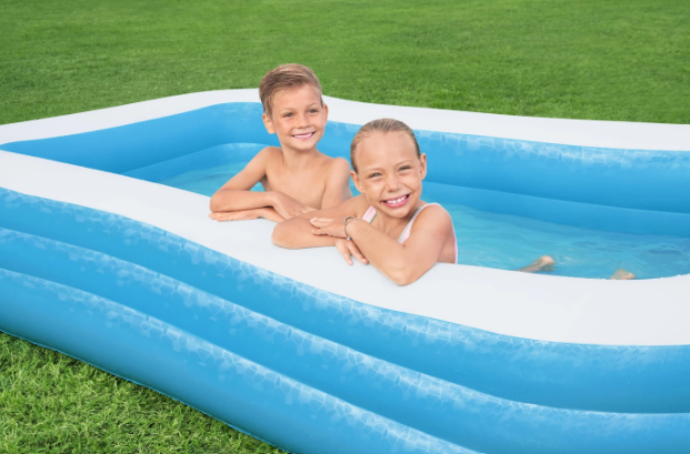Piscine familiale Bestway bleue rectangulaire 305 x 183 x 56 cm