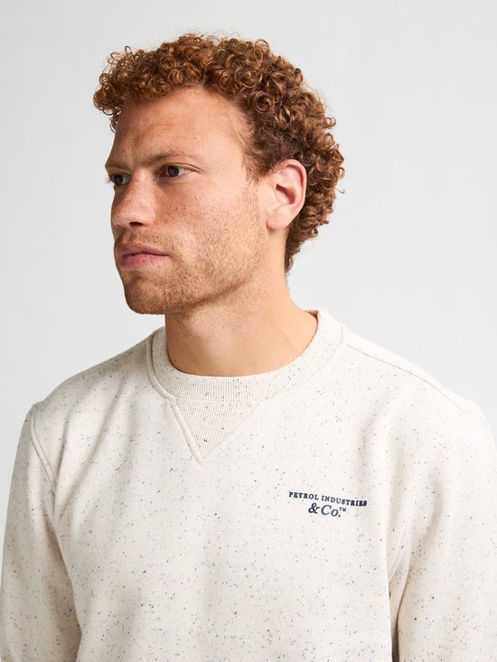 Petrol Industries - Pull pour homme Pagosa à imprimé logo - Blanc - Taille L