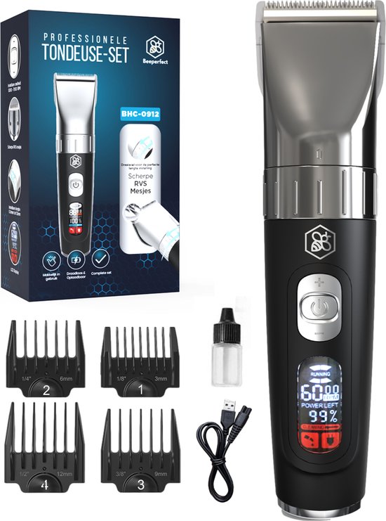 Beeperfect® Clippers Men - Tondeuses à cheveux - Tondeuses à cheveux pour hommes - Tondeuse pour tête et barbe - Tondeuses à cheveux - Tondeuse