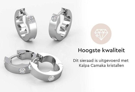 Yolora Boucles d'oreilles pour femmes avec cristaux Kalpa Camaka - Argent - Plaqué or blanc 18K - Boucles d'oreilles pour femmes - Bijoux - Boîte cadeau de luxe - Bel emballage cadeau - Cadeau de fête des mères