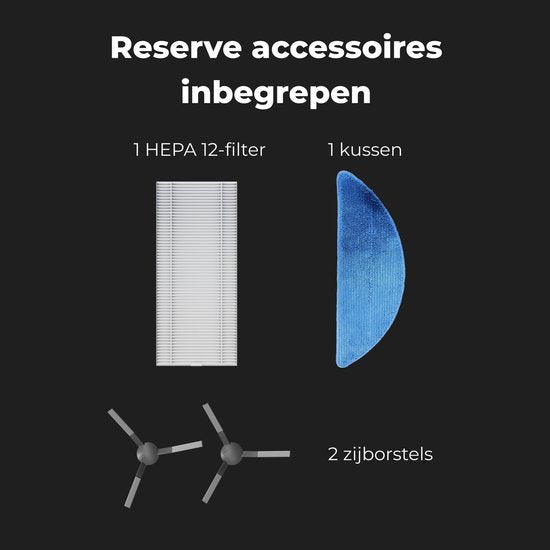 AENO RC2S aspirateur robot - Fonction balayage - Smart app FR - 2.5KPa - Blanc