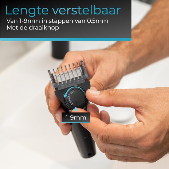 Wellshave 5 in 1 Beard Trimmer Men V2 - Tondeuse barbe et corps - Body trimmer men - Bodygroomer men
