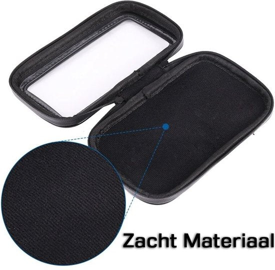 Support de téléphone Podec pour vélo, étanche, noir