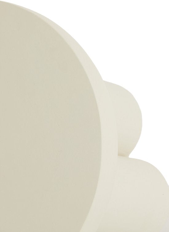 Light & Living table d'appoint ALI bois gris brun travertin sable - Ø45x50 cm