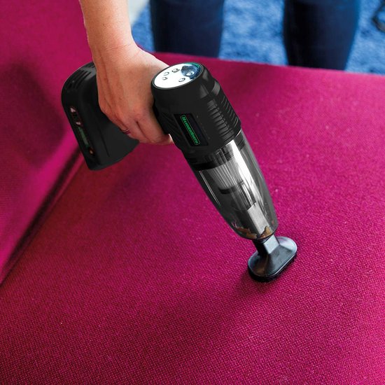 Hammersmith AirStorm - Aspirateur à main sans fil et compresseur d'air avec voyant SOS et kit d'accessoires complet - Gonfler les pneus de voiture - Vérifier la pression des pneus - Aspirateur et pompe pour voiture - Édition vente par correspondance