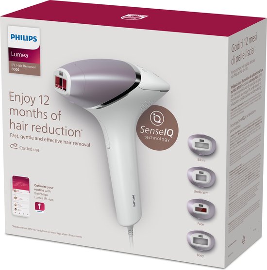 Philips Lumea Prestige série 8000 - Appareil d'épilation IPL - 4 embouts - BRI947/00