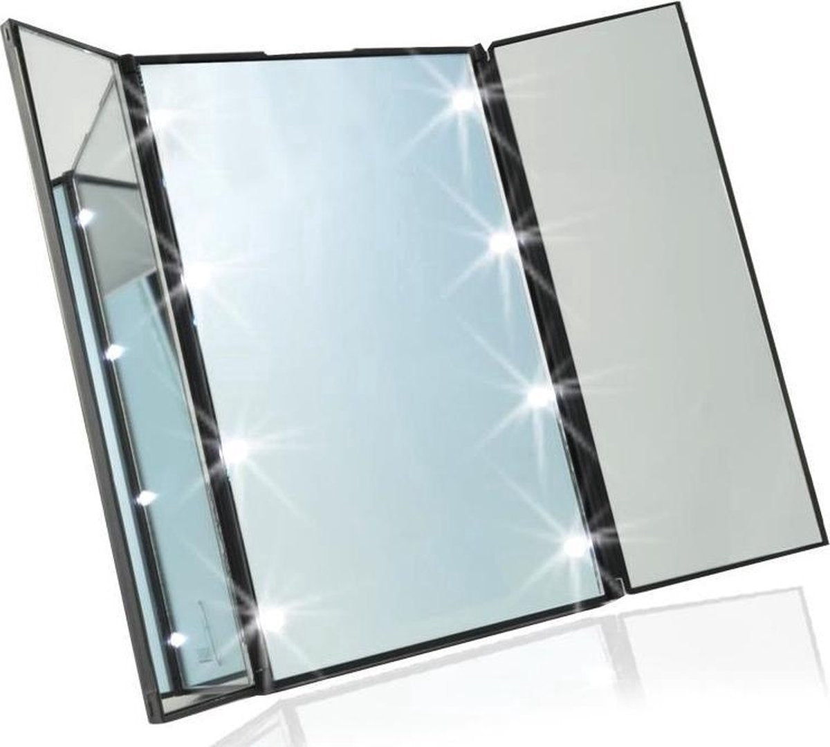 Fuegobird Spiegel met LED Dragen verlichting - Make-upspiegel - Zwart