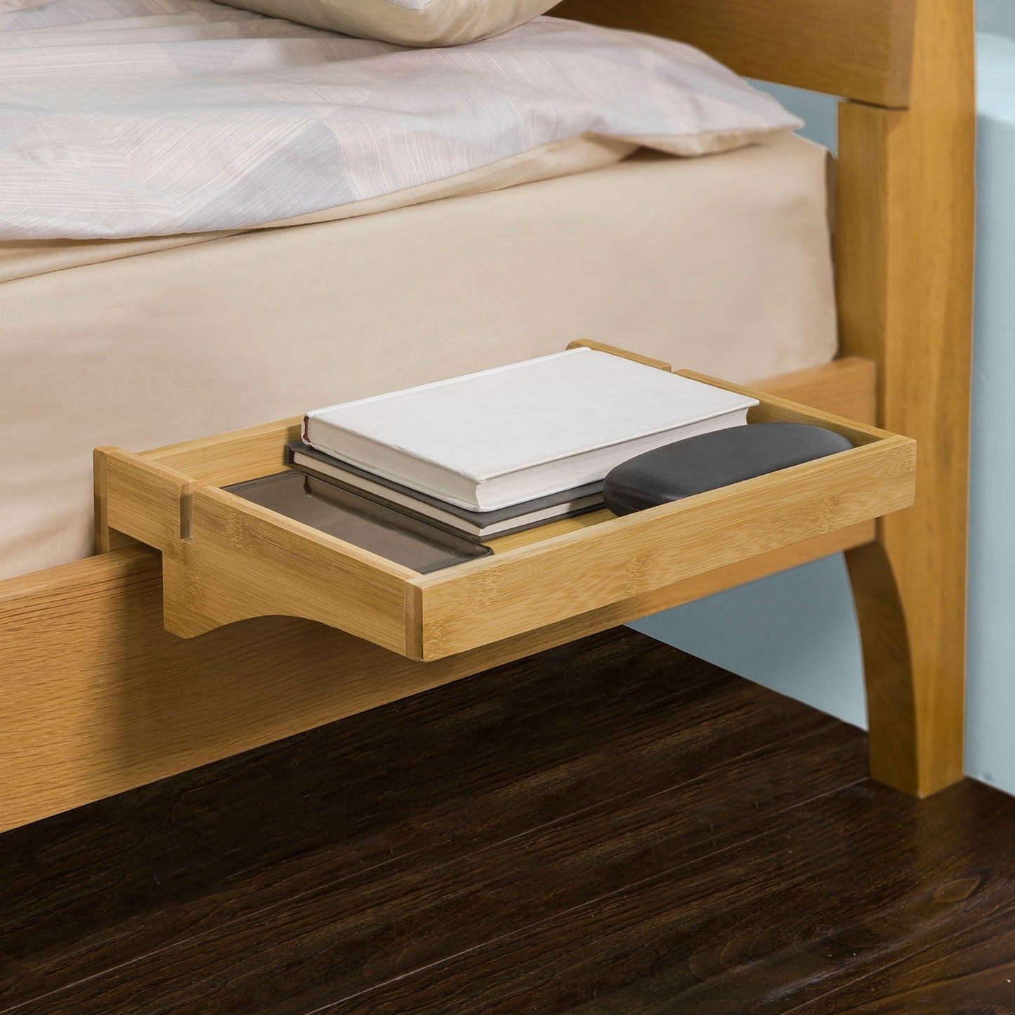 Table de chevet pliable - SoBuy - Table de nuit - Max 2,5 kg - 36 x 25 x 9 cm - Bois