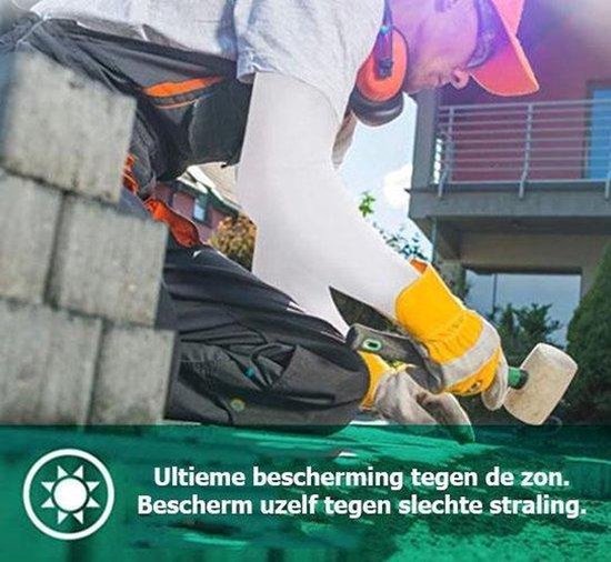 Travelhawk Arm Sleeves - Protège-bras - Cyclisme - Protection solaire - 2 pièces - Blanc - Taille L