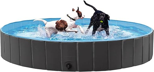 Piscine pliable pour chiens Yaheetech Ø 100/120/140/160 x 30 cm - PVC - Antidérapante