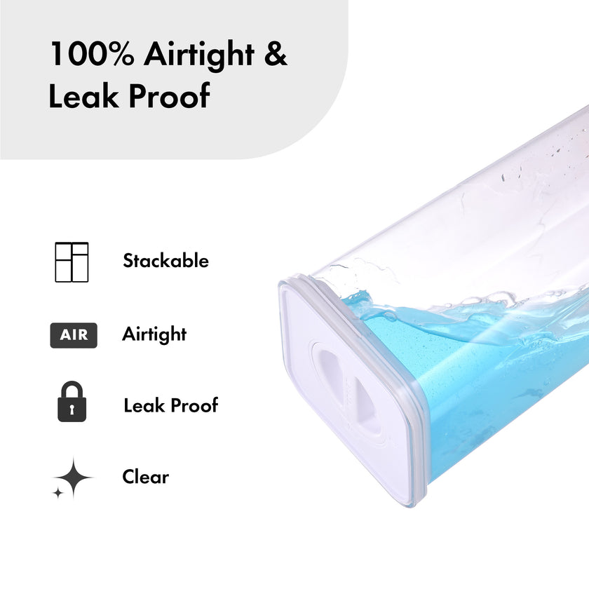 Boîte de conservation - Neoflam - Boîte de rangement alimentaire - 2,1L - blanche