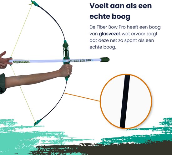Arc et flèches - XW sports - Fibre Bow Pro - arc et flèches adultes - jouets d'extérieur garçons et filles - tir à l'arc - arc et flèches jouets - arc et flèches enfants - âge 5+ - 3 flèches en mousse sécurisées - XW sports