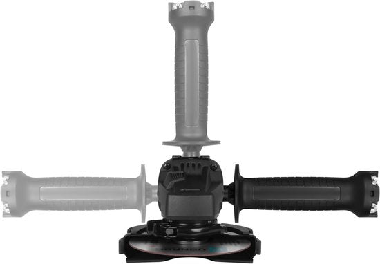 VONROC Meuleuse d'angle 900W - Ø125mm - 11,000 rpm - Avec poignée latérale pour droitier et gaucher - 3 mètres de câble - excl. meule