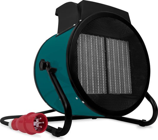 VONROC Chauffage électrique - chauffage soufflant - chauffage d'atelier - puissance 400V - 6000W/9000W - céramique - thermostat - pour pièces jusqu'à 80m2