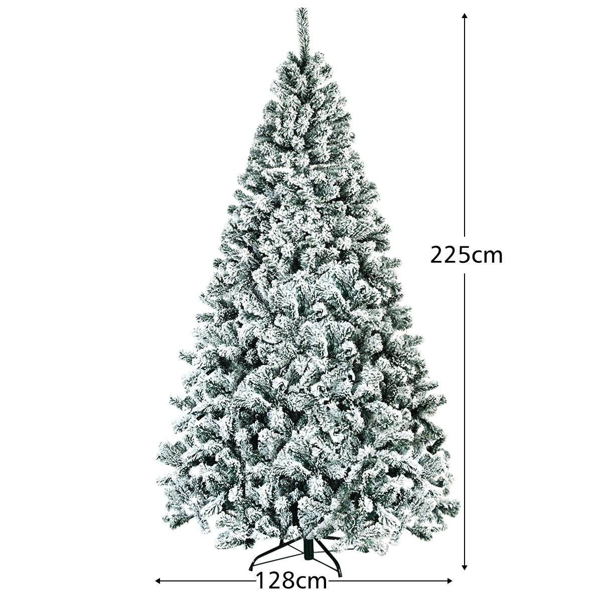 Coast Arbre de Noël artificiel Snowy - Avec support métallique - 225 cm