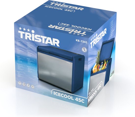 Glacière électrique Tristar KB-7245 - 230 V - 41 l - Bleu / Argent