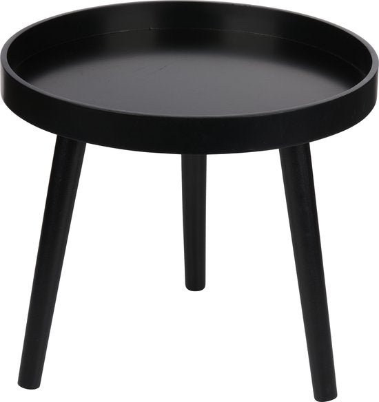 Arti Casa Table d'appoint ronde Ø40 x 36 cm - Table basse moderne ronde - Table d'appoint ou de chevet - Table compacte pour salon ou chambre à coucher - Bois