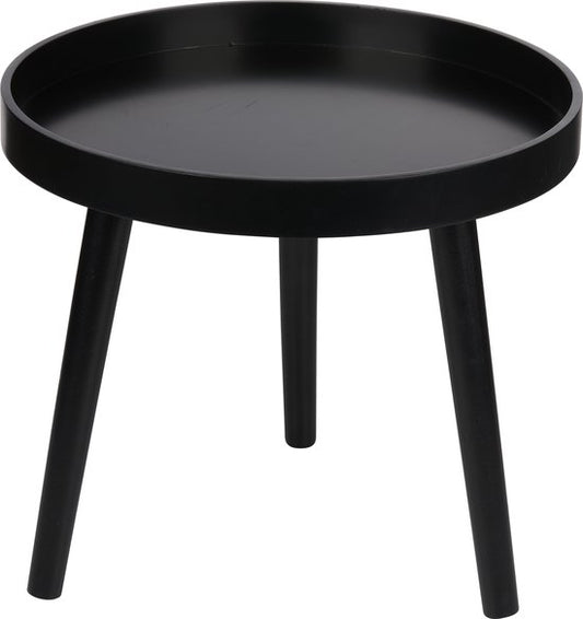 Arti Casa Table d'appoint ronde Ø40 x 36 cm - Table basse moderne ronde - Table d'appoint ou de chevet - Table compacte pour salon ou chambre à coucher - Bois