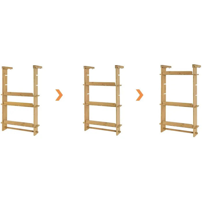 SoBuy Tablette pour réfrigérateur - kcr03-n - Bambou - Max. 7.5kg - 42 x 10 x 73cm - Marron