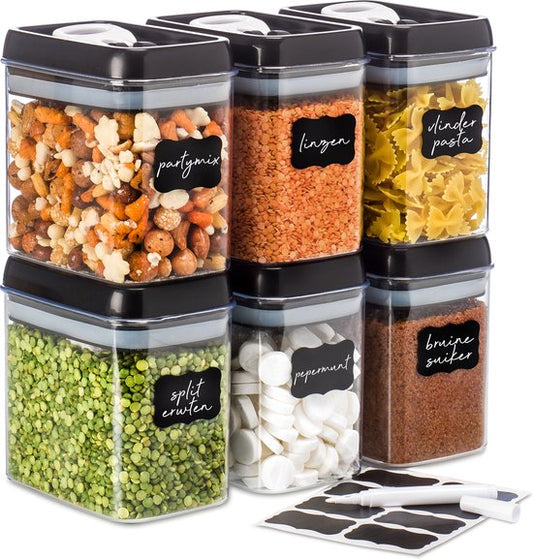 Pots à bouillon Stosh - Boîtes à bouillon - Pots à bonbons - 6 pièces - 1.5L - Sans BPA - Plastique