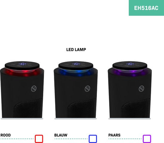 VONROC Luxe chauffage électrique - chauffage soufflant - 1300W/2000W - contrôle par App (via Wifi) et manuel - modèle tour - céramique - Mode AUTO - fonction swing - thermostat et minuterie - 20m2 - Télécommande incluse.