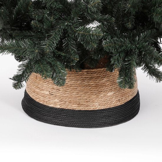 Décoration sapin de Noêl - House of Seasons - Jupe de sapin de Noël - H26 x Ø58 cm - Noir