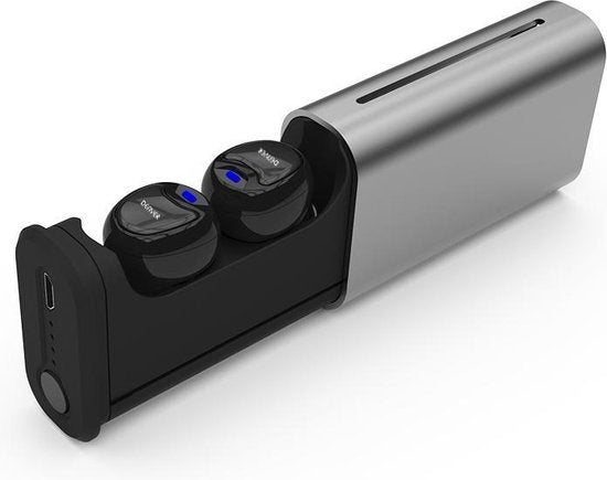 Denver TWE-60 - Ecouteurs sans fil Bluetooth - avec étui de chargement - Noir