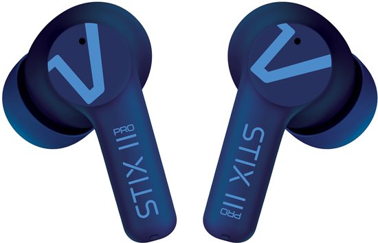 Veho STIX II Pro True Wireless Headphones Casque intra-auriculaire sans fil Appels/Musique/Sports/Everyday Bluetooth Bleu