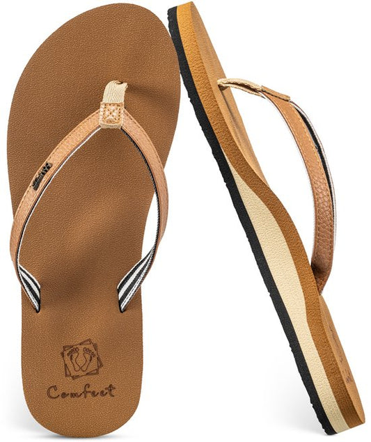 Comfeet Slippers Ladies - Sandales - Brown - Size 39