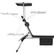 Chaise longue en aluminium Aurelie de tectake, noire – 60 x 189 cm – Pliable avec pare-soleil