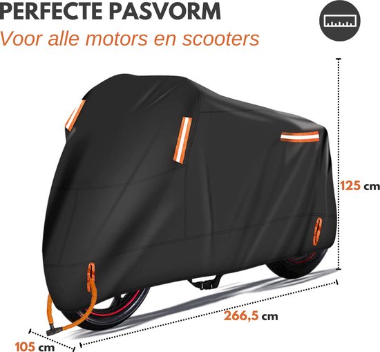 Vertrex Motorcycle Cover & Scooter Cover - with Windshield - Scooter Cover - Waterproof Outdoor - Motorcycle Cover