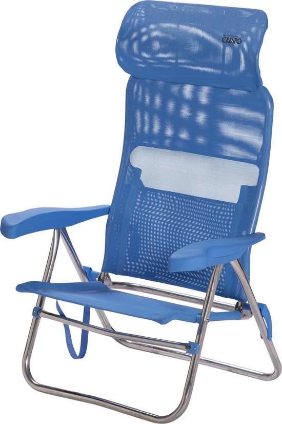 Crespo - Chaise de plage - AL/205 - Compacte - Bleu