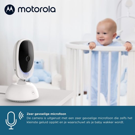 Babyphone Motorola Nursery avec caméra - Baby Monitor VM75 - Caméra pour bébé avec écran couleur, communication bidirectionnelle, berceuses et vision nocturne infrarouge - Portée de 300 m