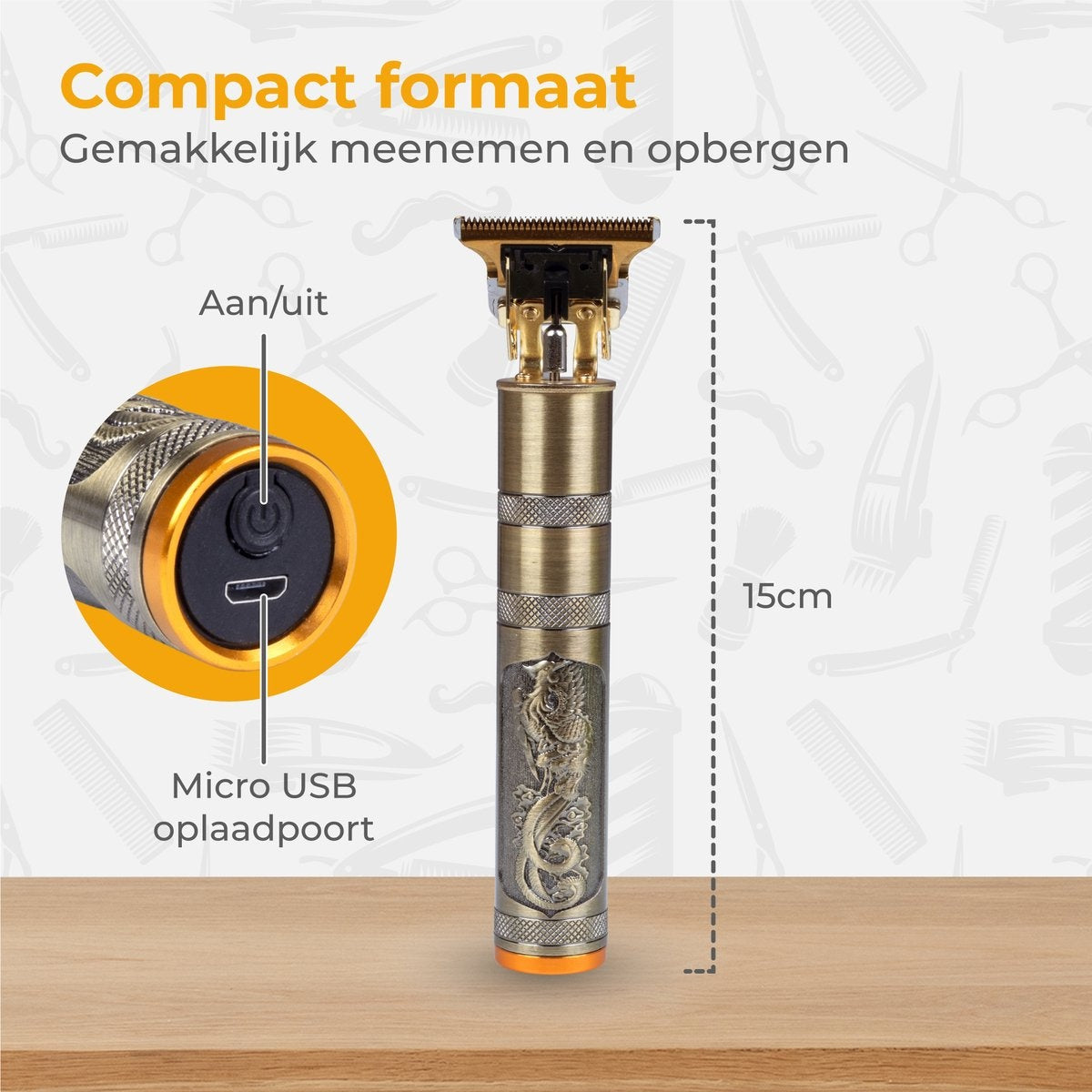 Nuvance - Tondeuse Mannen - Tondeuse Hoofdhaar - Inclusief 4 Opzetstukken - Baardtrimmer en Haartrimmer Mannen - Tondeuses - Usb Oplaadbaar