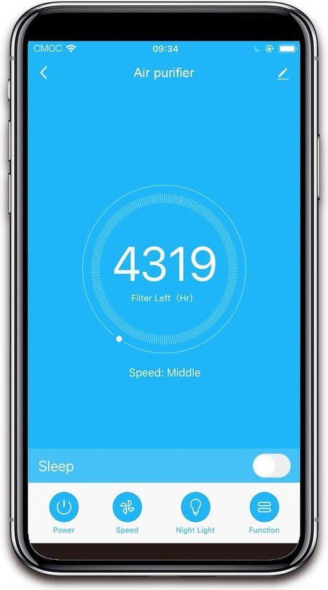 Andersson APF2.0 Purificateur d'air avec ionisation - Wifi & app - convient aux pièces jusqu'à 14m² - HEPA 13 - mode nuit